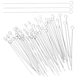 Mozeat Lens 200Pcs Mini Metal Wire Eyepins Beading Small Open Eye Head Pins Needles Stainless Steel Eye Pins for Jewelry Making DIY Craft Bead Earring Pendant Necklace Bracelet Making