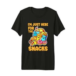 Snack Attack Comedy Co. I'm Just Here for The Snacks Premium Tri-Blend T-Shirt