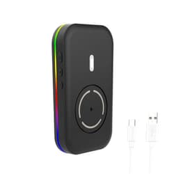 NYIEFADA Mouse Jiggler for Laptop Undetectable, Mouse Mover Pad Moves Randomly, RGB ON/Off Interval Timer, USB-C Automatic Simulator Shaker, Keeps Computer Active Movement(No Software Required)