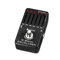 JOYO 6-Band EQ Pedal Electric Guitar Equalizer (100Hz 200Hz 400Hz 800Hz 1.6kHz 3.2kHz) Provides ±18dB for Each Band (JF-11)