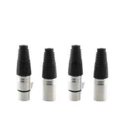 DGZZI 2PCS Cannon Audio Plug XLR Audio Connector 3-pin Male/Female Plug Microphone Cable Connector Audio Socket Suitable for Making or Upgrading Old Microphone Cables