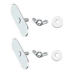 gulrear 2 pcs 304 Stainless Steel Butterfly Nuts with Wing Bolt Sets protable AC Window kit