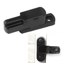 DOUQIFEI Window Sash Lock, Anti Theft T Type Child Proof Security Lock for Home Safety, Aluminum Alloy Window Safety Sash Lock for All Window Types (Black)