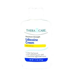 Thera Care Maximum Strength OTC Lidocaine Cream | Numbs Away Pain | Long-Lasting Relief | Non-Greasy | 1.75 Oz
