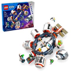 LEGO City Modular Space Station STEM Toy, Modular Exploration Science Toy with 6 Astronaut Minifigures, Gifts for Boys, Girls, and Kids Ages 7 and Up, Building Toy for Kids, 60433