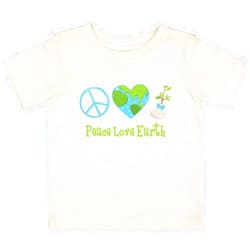 inktastic Peace Love Earth Baby T-Shirt