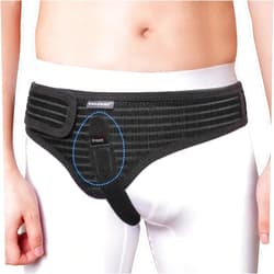 Velpeau Hernia Belt for Men and Women, Fits Left or Right Side, Inguinal, Groin Hernia Support Truss Underwear Briefs, Pain Relief Recovery Adjustable Strap with Removable Compression Pad (Black, M)