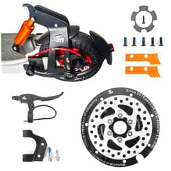 Monorim MD-MXR1 Electri Sctooer 120mm Aluminum Alloy Disc Brake Compatible With Segway Ninebot Scooter Max G30 Series,Electri Sctooer Brake Disc Replacement Accessories (Black)