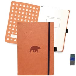 Dingbats* Notebooks Dingbats* - Wildlife Dotted Extra Large A4 Notebook - PU Leather Hardcover Journal for Work, Writing - Pocket, Elastic Closure, Pen Holder, Bookmark