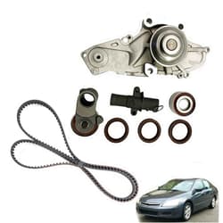Henge Auto Timing Belt Kit with Water Pump Compatible with 2003-2017 Honda Accord Odyssey Pilot 3.0L 3.5L 3.7L MDX, RDX, RL TL, TSX, ZDX Replace TCKWP329 TKH-002