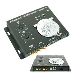 AudioBank AB-AP14 1/2 Din Car Audio Digital Bass Processor, Bass Maximizer & Sound Restoration with Dash Mount Remote Control & Lighted Bass Restoration Display-2nd Gen
