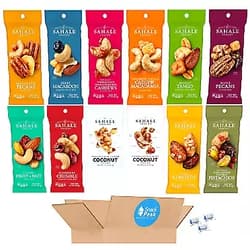 Snack Peak Sahale Snack Peak Variety Gift Box – 12 (1.5 oz) packages: 12 Unique Nut Mix Flavors
