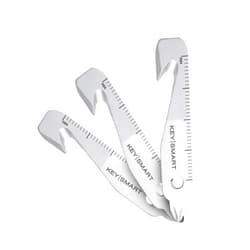 KEY SMART KeySmart Key Chain MultiTool - 5-in-1 Multi Purpose Keychain Tool with Box Opener, Ruler, Pry Bar, Phillips & Flat Head Screwdriver - EDC Gadgets, Gear & Mini Multi-Tool for Men -3-Pack