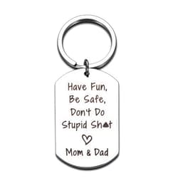 Aiseavril Cadeau Dont Do Stupid Keychain for Son Daughter Gag Gifts Kids Teen Boys Girls Gifts Idea