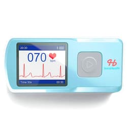 SonoHealth ECG Portable Heart Rate Monitor - Capture Heart ECG Metrics | Standalone with Vibrant LCD Display & Ample Storage | Zero Monthly Subscriptions