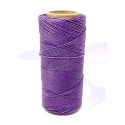 Fanfarria Linhasita Waxed Cord 1 mm Purple Macrame Thread Made in Brazil PE-4/100G TEX 595 COR 69 168 Meters