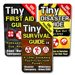 ULTIMATE SURVIVAL TIPS BE PREPARED-BECAUSE YOU NEVER KNOW Tiny First Aid, Disaster & Survival Guide Set – Pocket Emergency Preparedness Handbooks for Safety, Crisis Response & Natural Disaster Readiness (3-Pack)