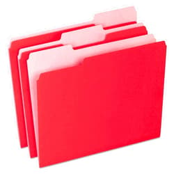 Pendaflex ESS15213RED - Pendaflex Two-Tone File Folders