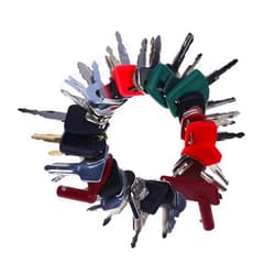 JZGRDN 39PCS Heavy Equipment Keys Construction Ignition Key Set Compatible with New Holland, Ford, Case, JD, Komatsu, Kubota, Yanmar, Daewoo, Hyster