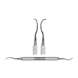 SurgiMac Dental Gracey Curettes (Gracey 15/16 - Blacktips, Stainless Steel with BlackTitanium Tips)
