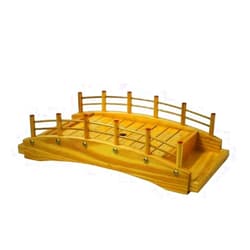 JapanBargain 1611, Large Sushi Bridge Wooden Sashimi Sushi Serving Plate Board Tray, 18 inch