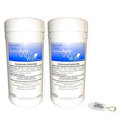 AUDIO - WIPES 2 Pack Bonus Bundle Hearing Aid Wipes - Large Canister (160 Wipes Per Canister) and Liberty Hearing Aid Battery Keychain
