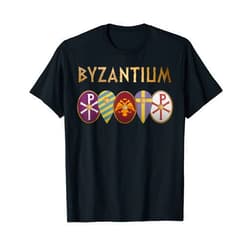 Agema Apparel Byzantium Armies of Constantinople Byzantine Shields T-Shirt