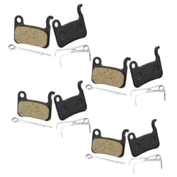 NQEUEPN 4 Pairs Bike Brake Pads, Resin Semi-Metal Bicycle Disc Brake Pads Replacement Compatible with Shimano Deore XT XTR LX SLX Hone Alfine Saint Disc Brakes