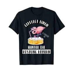Bier hinter die Rüstung Römern Merch Beer Sauf Slogan Groomed Eine Behind Die Armour, Römen T-Shirt