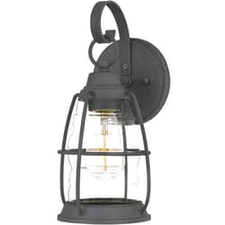 Quoizel AMR8406MB Admiral Coastal Armour Outdoor Glass Wall Sconce, 1-Light 100 Watt, 12