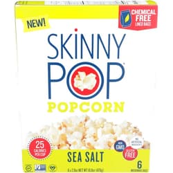 SkinnyPop SKINNY POP Sea Salt Microwave Popcorn, 16.8 OZ