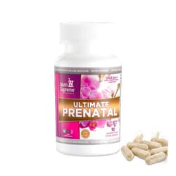 NUTRI-SUPREME RESEARCH Nutri Supreme Ultimate Prenatal Vitamins, 90 Veggie Capsules. 1,000 mcg Folate, One Per Day Pregnancy Multivitamin with over 20 Essential Vitamins, Mom and Baby Health, Kosher 90 Day Supply
