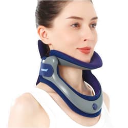 Velpeau Cervical Neck Traction Device, Adjustable Neck Support Brace for Men Women, Neck Stretcher for Pain and Decompression Relief, Posture Corrector（Angle Version）
