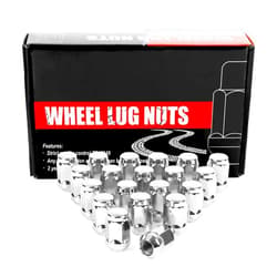EZISOE 1/2x20 Lug Nuts 20pcs, Chrome 1/2''-20 Closed End Bulge Acorn Lug Nuts Set, 1.38