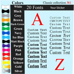 AdecalsNew Personalized Design Your Own Name - Custom Vinyl Sticker Car Window - Boat - Yeti Lettering JDM Automotive Windshield Graphic Name Letter Auto Vehicle Door Banner - Custom Vinyl Decal