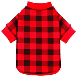 Jamktepat Dog Fleece Sweater for Small Dogs Buffalo Plaid Dog Clothes Soft Thickening Warm Small Dog Sweater Puppy Clothes for Small Dogs Girl & Boy(L)