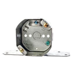 Thomas & Betts Steel City 54171-FCFB Pre-Galvanized Steel Octagon Ceiling Fan Support Box with C-5 Non-Metallic Cable Clamps, F-Bracket and 1/2-Inch Knockouts