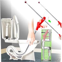Aozzy Toilet Snake Clog Remover Toilet Auger Grabber Tool Plumbing Snake for Toilet Stainless Steel Telescoping Toilet Auger Grabber Tool with Claw Picker Toilet Snake for Grab/Unclog Block