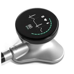 Eko CORE 500™ Digital Stethoscope — The Pinnacle of Digital Stethoscope Technology, Combining TrueSound™ Audio with 3-Lead ECG and a Full-Color Display, Silver Chestpiece, COR501