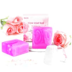 BASSI Yoni Soap Bars Vaginal Wash 2 PCS, 100% Natural Organic Yoni Bar Soap for Women Ph Balance Yoni Wash Vaginial Deodorants Vaginal Care Soap with Foaming Net, Vagina Soap Feminine Wash 3.53 OZ