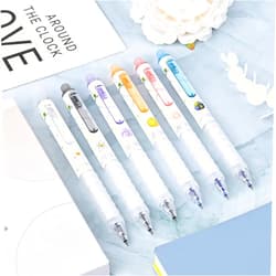 Temiary 12Pcs Retractable Erasable Gel Pens, Make Mistakes Disappear, Blue & Black Ink Pen for Drawing Writing Planner and Crossword Puzzles, No Smudge on School Office Supplies