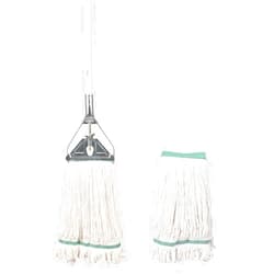 OFO CHANGE YOUR LIFE OFO Loop-End String Mop, Heavy Duty Commercial Industrial Mop with Extra Mop Head Replacement. Metal Head Mop with 59Inch Handle for Floor Cleaning