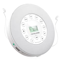 WOKALON CD Player Portable with Radio, Small Personal Portable CD Player with Headphones Speakers,Rechargeable Discman Kpop Music Compact CD Players for Kids Home Car,2000mAh,Anti-Skip