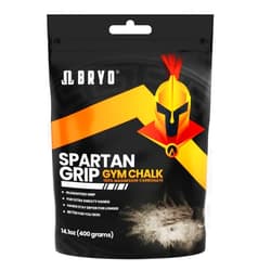 BRYO Spartan Grip Loose Chalk Bag Refill - 14.1oz - Premium Sports Chalk for Enhanced Grip - Ideal for Weightlifting, Climbing, Gymnastics, and More