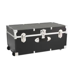 212 Main 30 in. Seward Explorer Trunk with Wheels & Lock Black