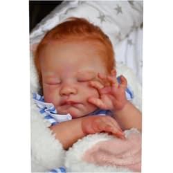 Pinky Reborn Baby Dolls,19 inches Realistic Silicone Newborn Baby Doll with Cloth Body Toy for Kids Age 3+