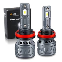 Alla Lighting 8000Lms H11 H8 H9 LED Fog Lights Bulbs or Daytime Running Lights(DRL) Lamps, 6000K Xenon White H16