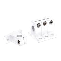 FKG SK10 Aluminum Linear Motion Rail Clamping Guide Support for 10mm Diameter Shaft, Set of 4