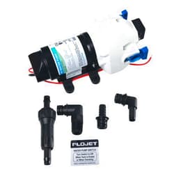 Flojet 03526-144A Triplex Diaphragm Automatic Water System Pump, 2.9 GPM 50 PSI, 12 volt DC