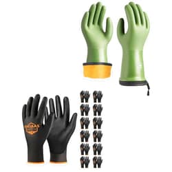 OKIAAS Men's Work Gloves & toolant Balaena Waterproof Winter Gloves - Size Medium